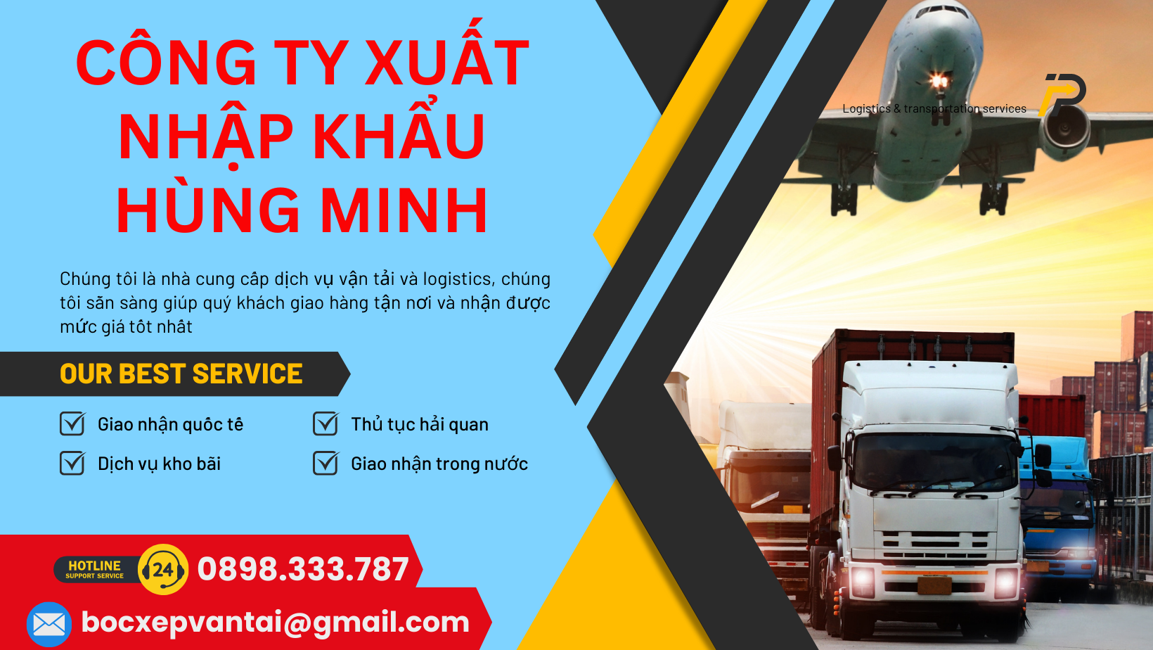 CÔNG TY XUẤT NHẬP KHẨU LOGISTIC UY TÍN Ở TP THUẬN AN, BÌNH DƯƠNG