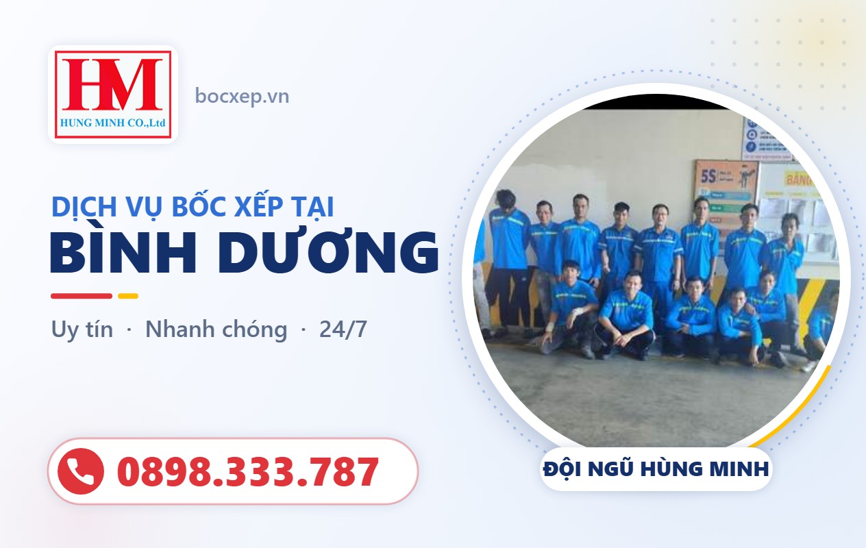 CÔNG TY BỐC XẾP TẠI BÌNH DƯƠNG